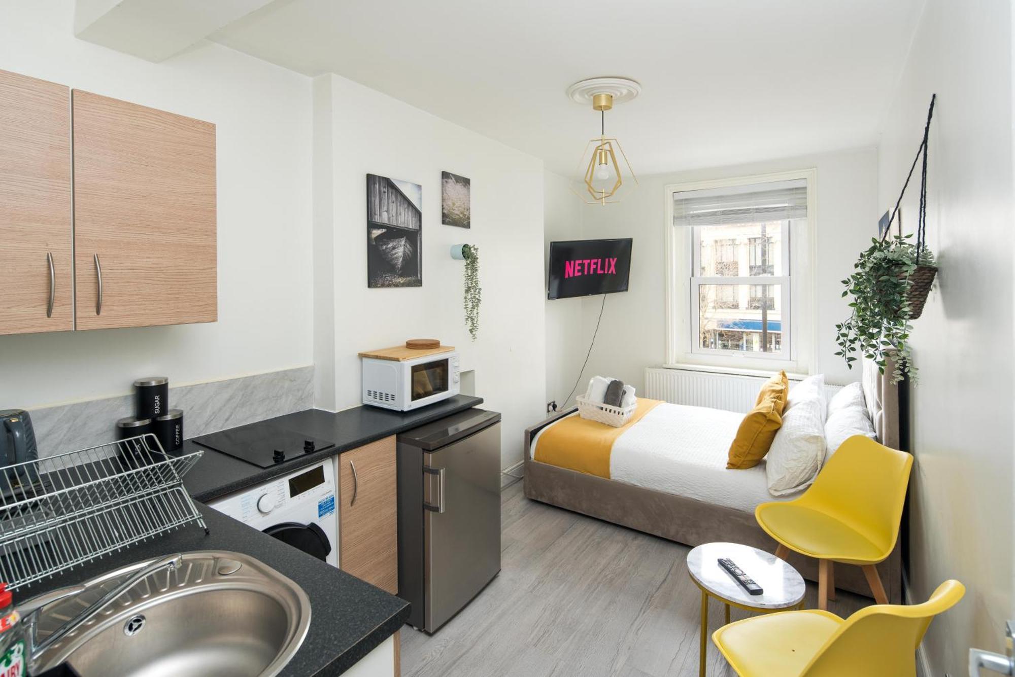 Spacious Studio For Up To 4! Sofa Bed Londres Exterior foto